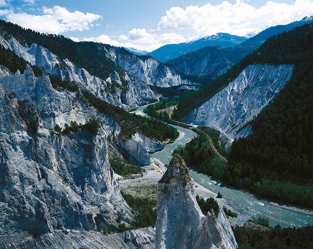 Swiss Grand canyon in switzerland