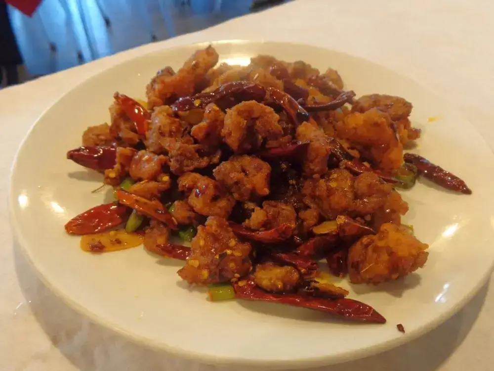 Tony’s Dry Chili Chicken at Lao Sze Chuan